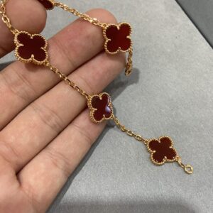 Red Five-buckle Bracelet
