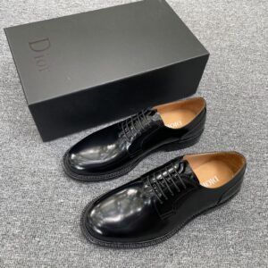 Dior leather Oxford shoes with decorative details