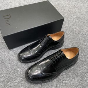 Dior leather Oxford shoes with decorative details