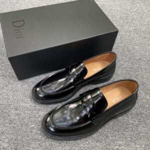 Dior leather Oxford shoes with decorative details