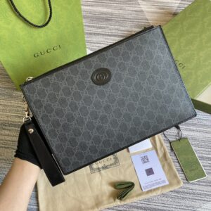Black PVC GG handbag