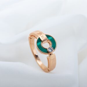 V gold material full cup ZP version copper money ring