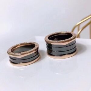 Bvlgari ceramic couple ring set