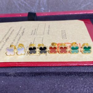 Four leaf clover stud earrings collection