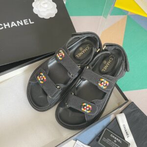 Chanel 22 spring magic tape beach sandal