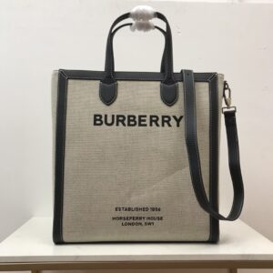 B brand spacious open mouth tote bag