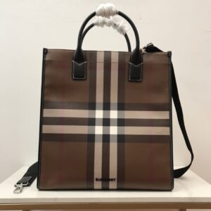 B brand classical PVC leather tote bag