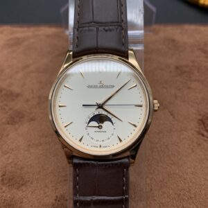 Rose gold moon phase watch