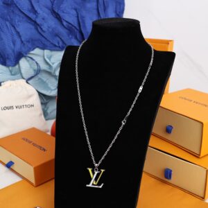 Louis Vuitton COLORS pendant necklace with LV logo