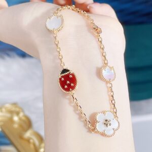 Lucky Spring series ladybug bracelet