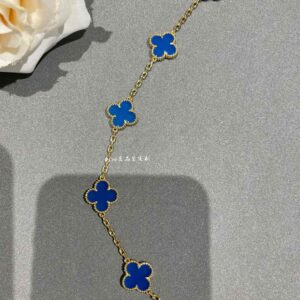Golden Blue Jade Bracelet
