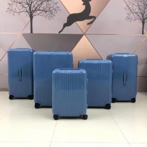 Lake blue rimowa suitcase