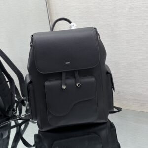 Saddle shoulder bag with Oblique print