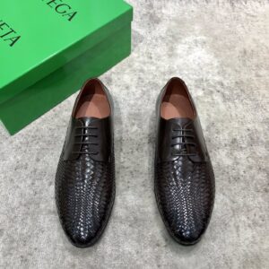 Bottega Veneta Men's Woven Business Leather Shoes