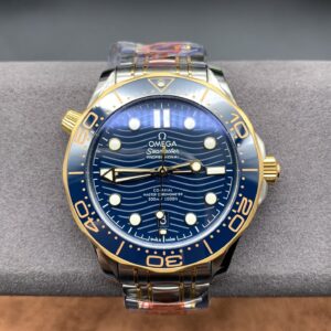 Omega mother of pearl blue Seamaster 300 watch