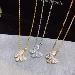 Full diamond butterfly necklace