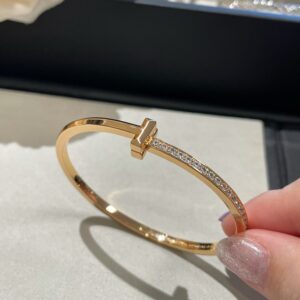 Tiffany half diamond bracelet