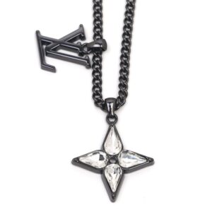 Louis Vuitton flower cut necklace