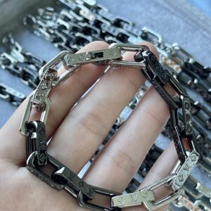Louis Vuitton quenched black and white bangle