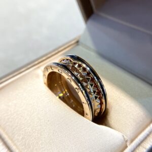 V-gold Material Bv Narrow Rivet Ring