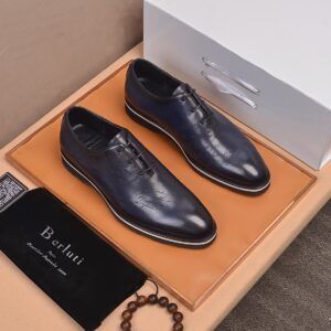 Berluti Calf Leather Oxford Business Dress Shoes