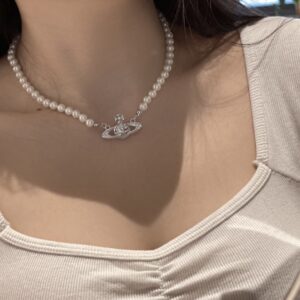Westwood Saturn Pearl Necklace