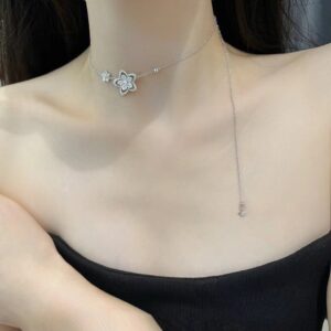 Graff necklace with platinum rose gold