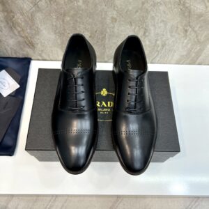 PRADA men's formal leather dress shoes
