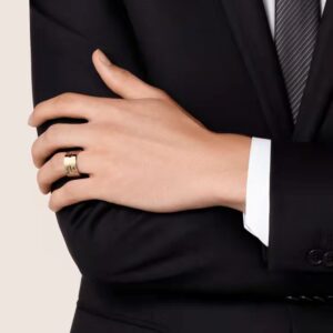 Cartier wide vinyl nail ring size 6789