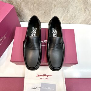 Ferragamo men's leather dress shoes