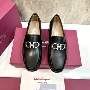 Ferragamo men's leather dress shoes