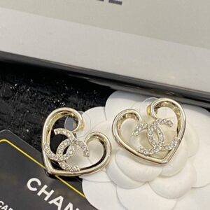 CHANEL 23 Large Heart Earrings