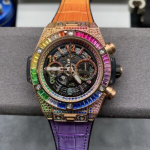 Z F Hublot rainbow diamond watch