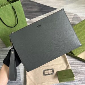 GG Marmont hand bag with grey leather