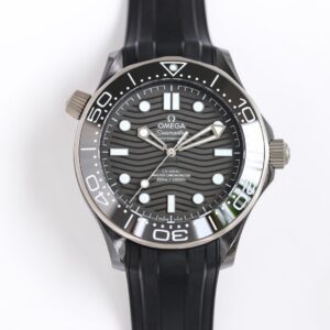 Omega dark black Seamaster 300 ceramic watch with 300m water resistance