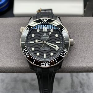 Omega dark black Seamaster 300 watch