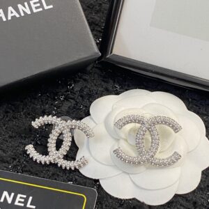 Chanel classic double c crystal earring