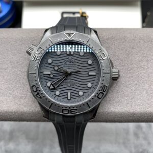 Omega dark black Seamaster 300 watch