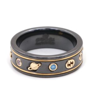 Gucci Lcon Ceramic Black Ring