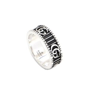 Gucci Double G Pure Silver Ring