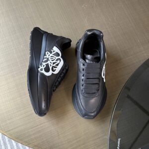Alexander McQueen high top shoes fabric