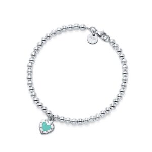 Tiffany Hearts series pure silver bracelet