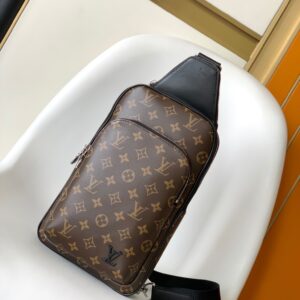 Avenue canvas shoulder bag with signature monogram