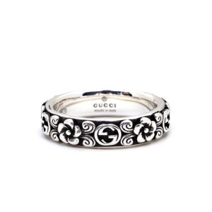 Gucci Interlocking Double G Flower Ring