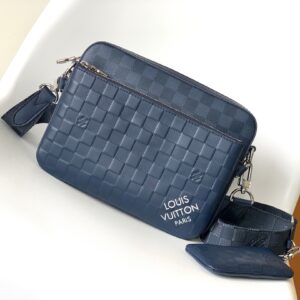 Trio Crossbody Bag Monogram Eclipse canvas