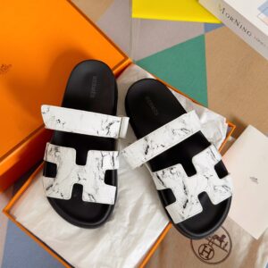 Chypre Series Leather Sandal with Adjustable Straps