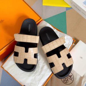 Chypre Series Leather Sandal with Adjustable Straps