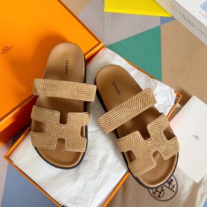 Chypre Series Leather Sandal with Adjustable Straps