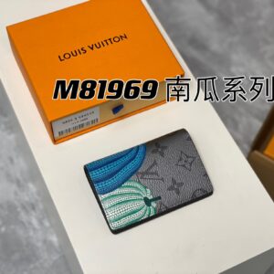 M81969 pumpkin series card wallet LV x YK