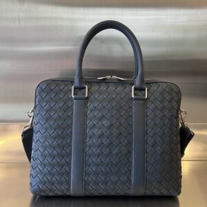 Bvlgari Briefcase Leather Bag